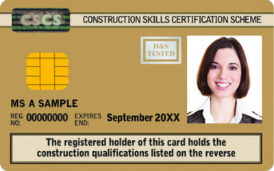 Card Gold CSCS Supervizor